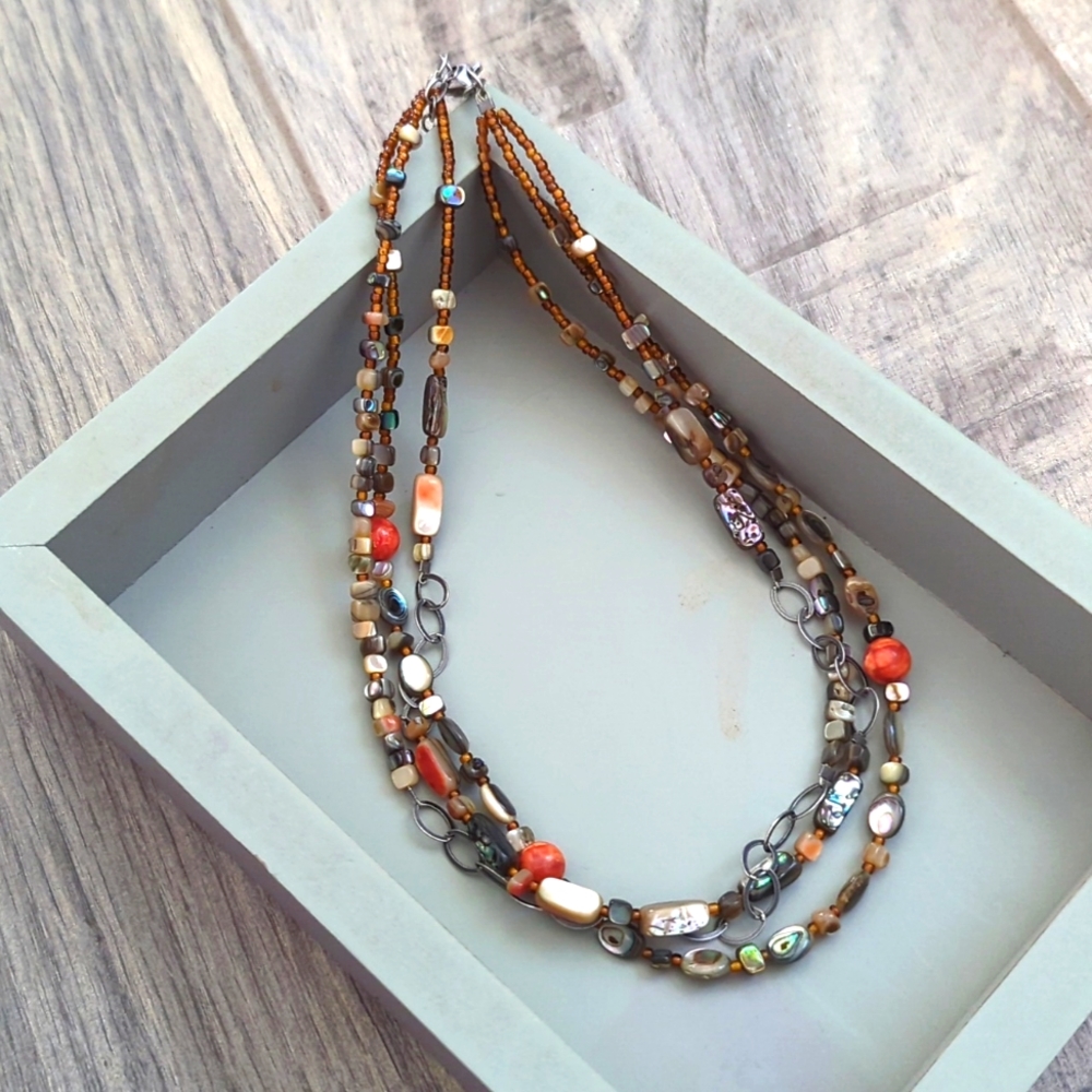 Silpada mixed material necklace